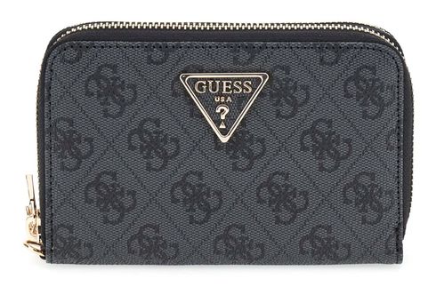 GUESS Laurel II SLG Medium Double Zip Wallet M Coal Logo