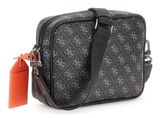 GUESS Milano Crossbody Double Zip Bag Dark Black