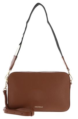COCCINELLE Tebe Mini Bag Grained Leather Cognac