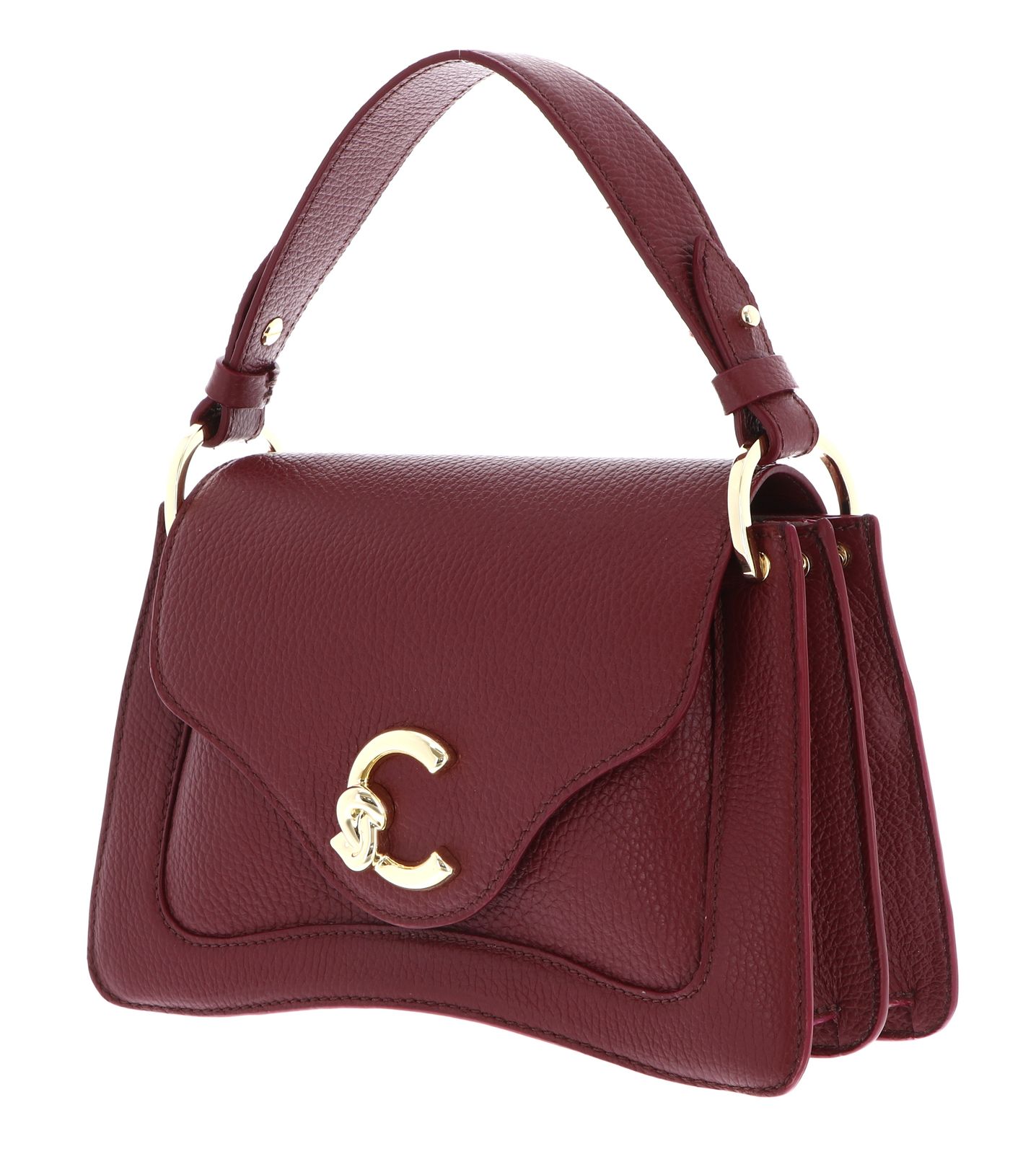 COCCINELLE C-Me Grained Leather Handbag Ribes COCCINELLE C-Me Grained Leather Handbag Ribes