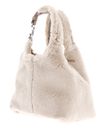 COCCINELLE C-Easy Synthetic Fur Handbag Natural / Rosette