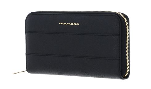 PIQUADRO Patricia Zip Around Women's Wallet RFID L Nero