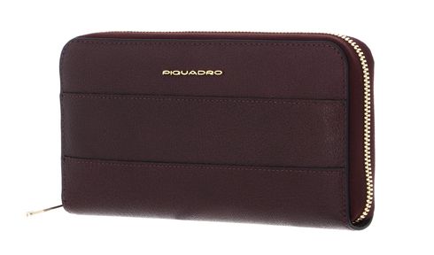PIQUADRO Patricia Zip Around Women's Wallet RFID L Bordeaux