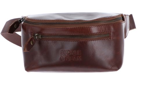 BUCKLE & SEAM Dash Belt Bag Brown / Blu