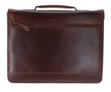 BUCKLE & SEAM Notes Briefcase Brown / Dot