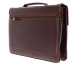 BUCKLE & SEAM Notes Briefcase Brown / Dot
