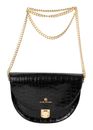 Marc Picard Croco Shoulder Bag Moon Black Marc Picard Croco Shoulder Bag Moon Black