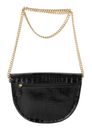 Marc Picard Croco Shoulder Bag Moon Black Marc Picard Croco Shoulder Bag Moon Black