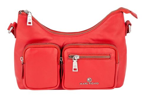 Marc Picard Maremma Shoulder Bag with Front Pockets Lychee
