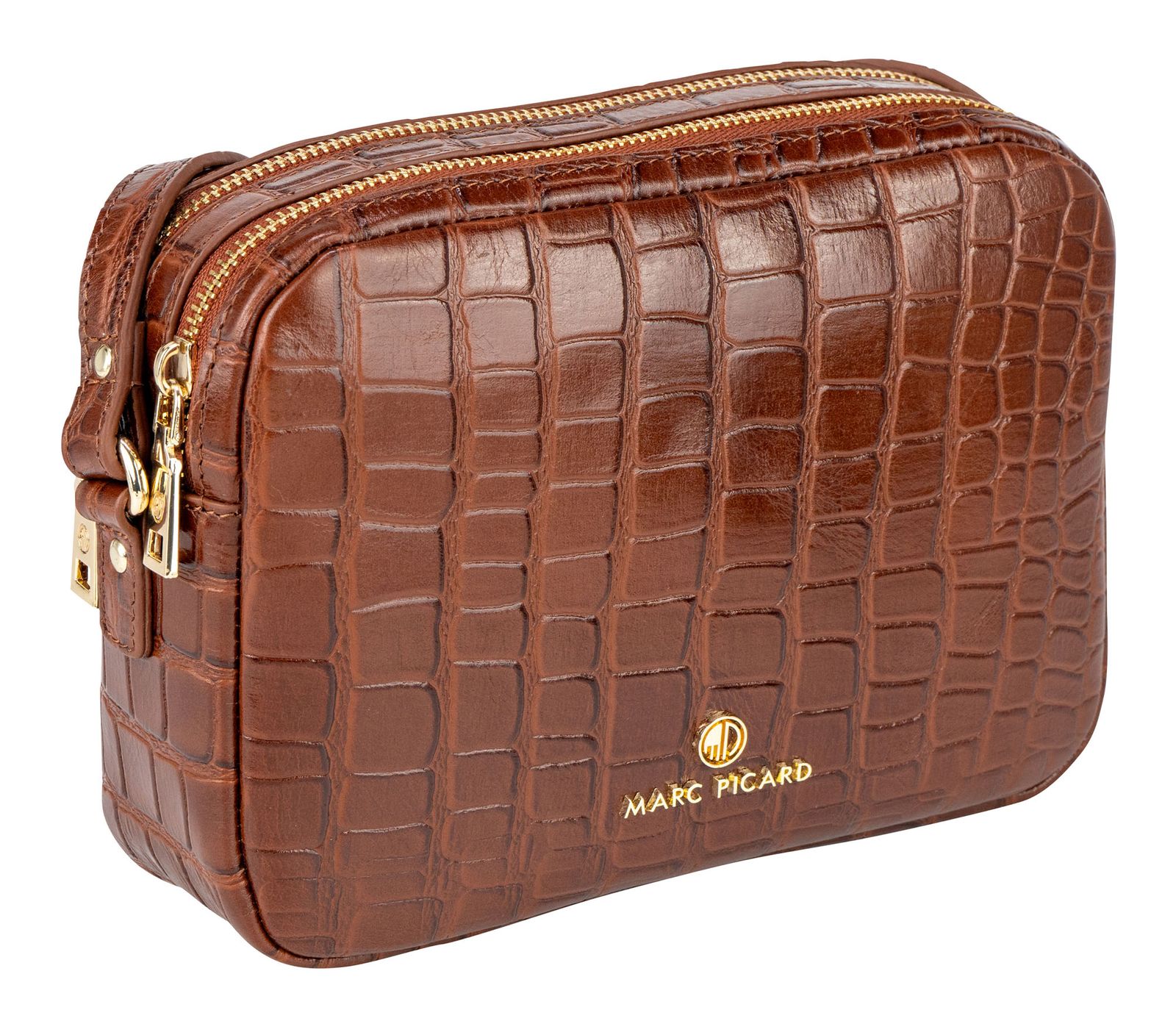 Marc Picard Croco Shoulder Bag S Cognac Marc Picard Croco Shoulder Bag S Cognac