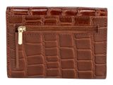 Marc Picard Croco Wallet with Flap S Cognac