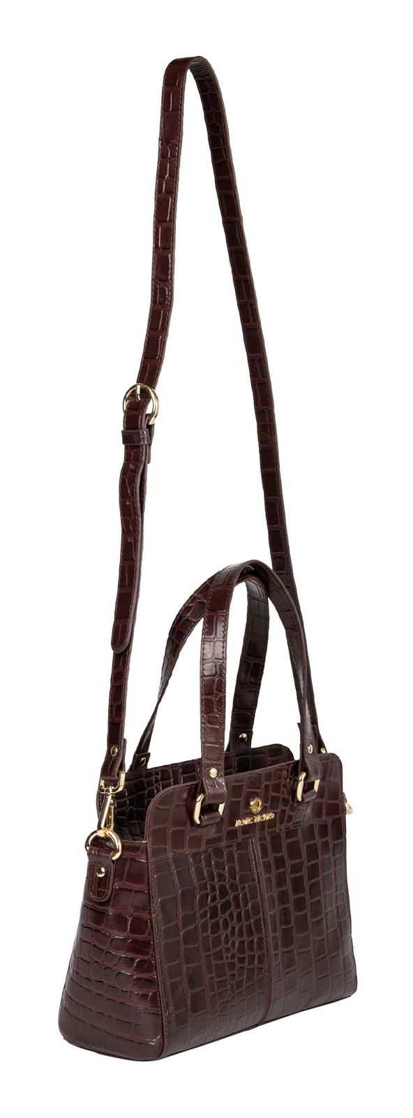 Marc Picard Croco Shoulder Bag M Brown Marc Picard Croco Shoulder Bag M Brown