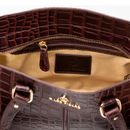 Marc Picard Croco Shoulder Bag M Brown Marc Picard Croco Shoulder Bag M Brown