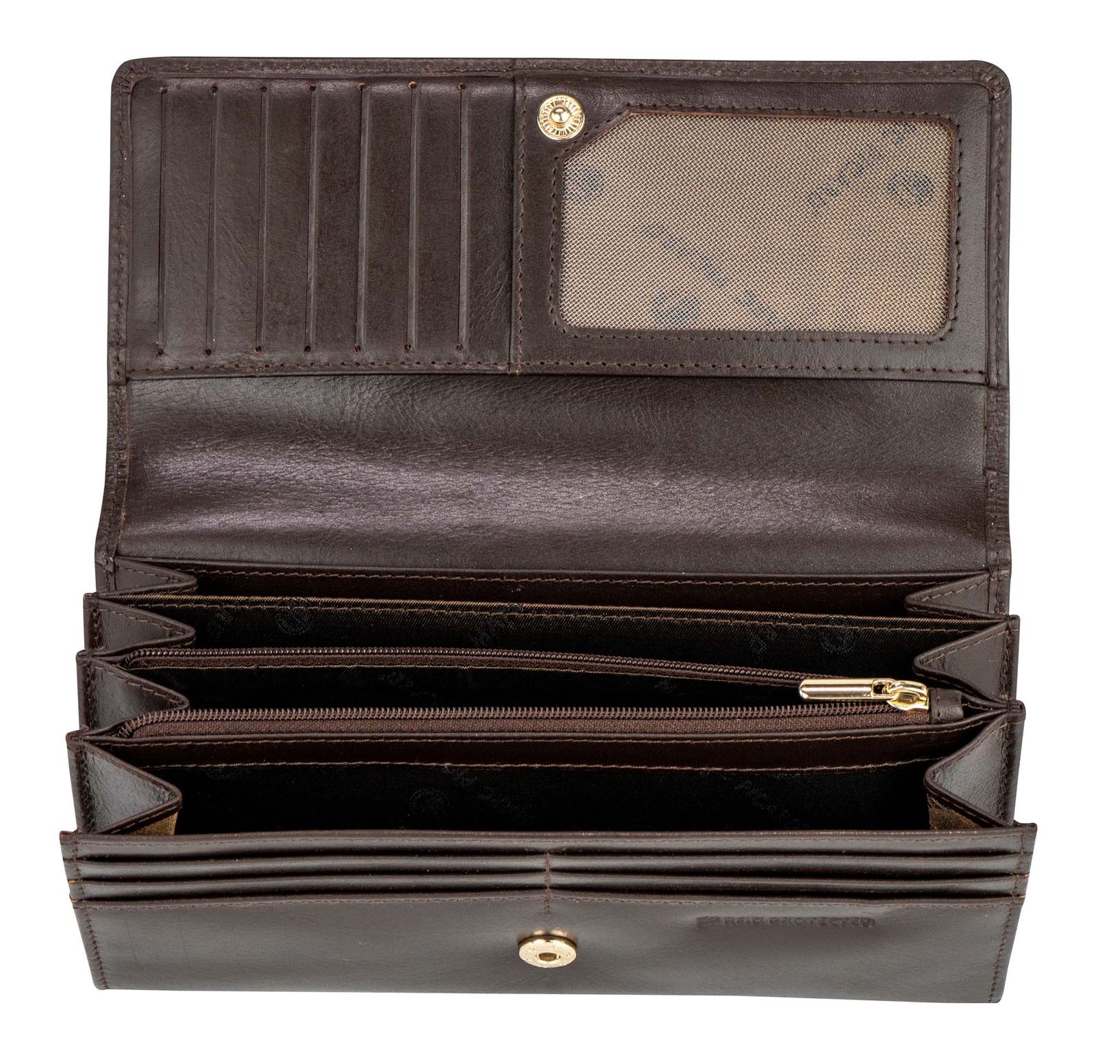 Marc Picard Firenze Wallet with Flap L Brown Marc Picard Firenze Wallet with Flap L Brown