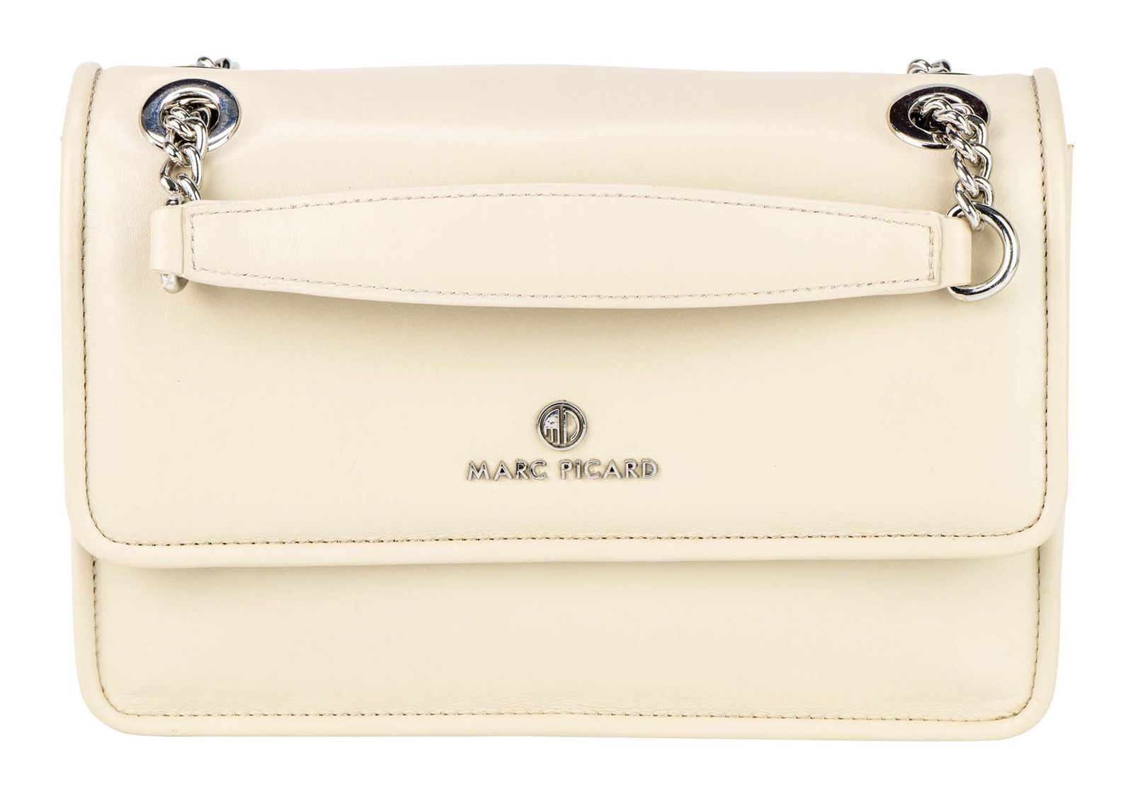 Marc Picard Umbria Shoulder Bag with Metal Strap Grey Marc Picard Umbria Shoulder Bag with Metal Strap Grey