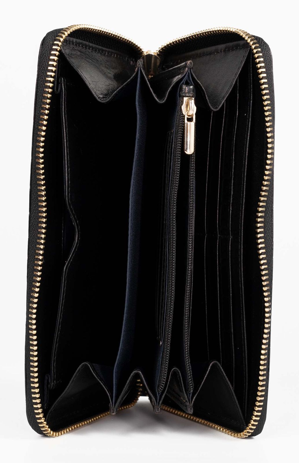 Marc Picard Croco Zip Wallet L Black Marc Picard Croco Zip Wallet L Black