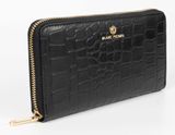 Marc Picard Croco Zip Wallet L Black Marc Picard Croco Zip Wallet L Black