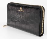 Marc Picard Croco Zip Wallet L Black Marc Picard Croco Zip Wallet L Black