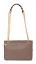 Marc Picard Umbria Shoulder Bag with Metal Strap Taupe