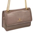 Marc Picard Umbria Shoulder Bag with Metal Strap Taupe