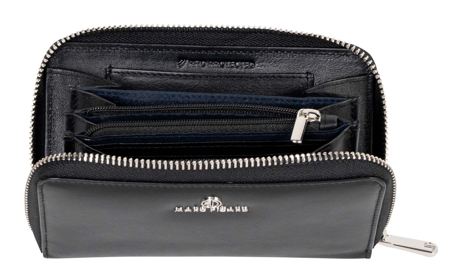 Marc Picard Umbria Zip Wallet M Black Marc Picard Umbria Zip Wallet M Black