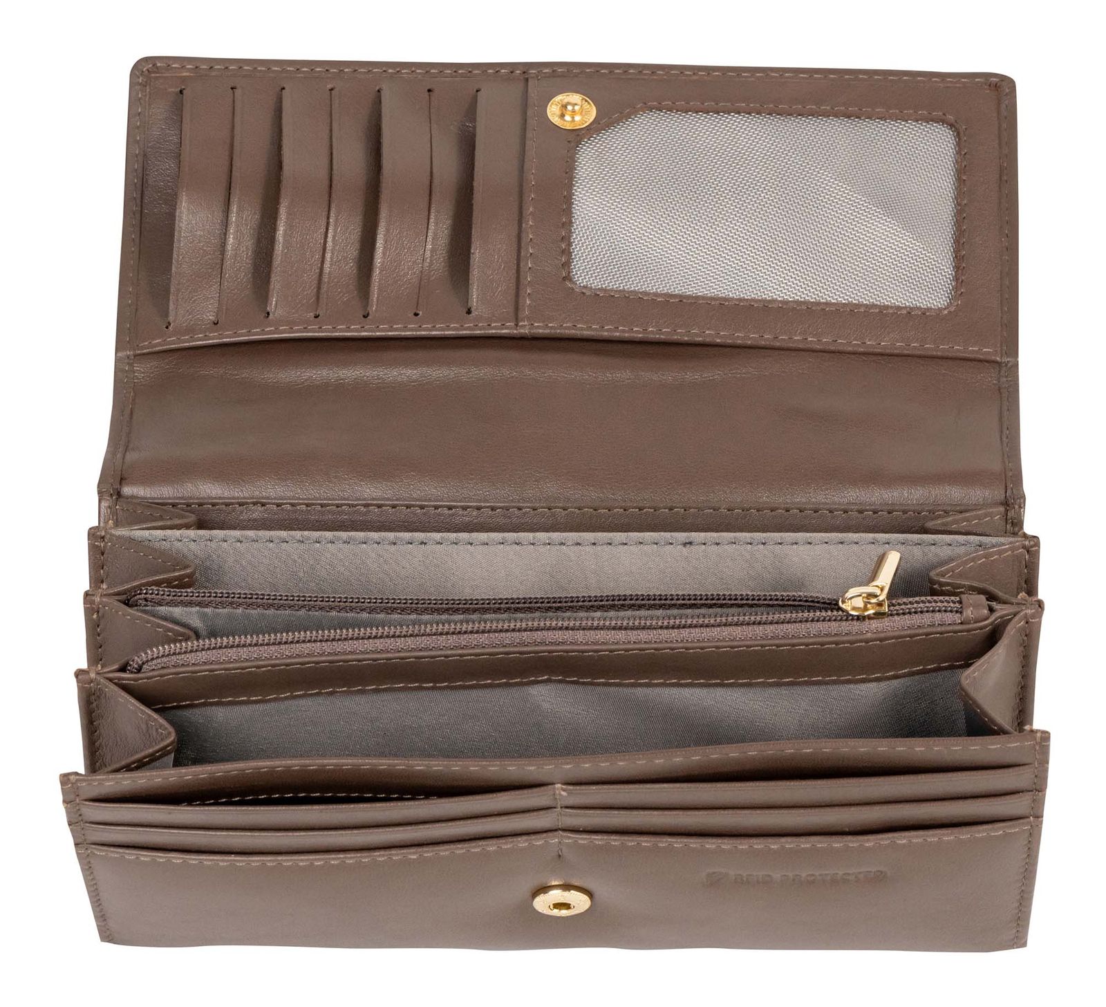 Marc Picard Umbria Wallet with Flap L Taupe Marc Picard Umbria Wallet with Flap L Taupe