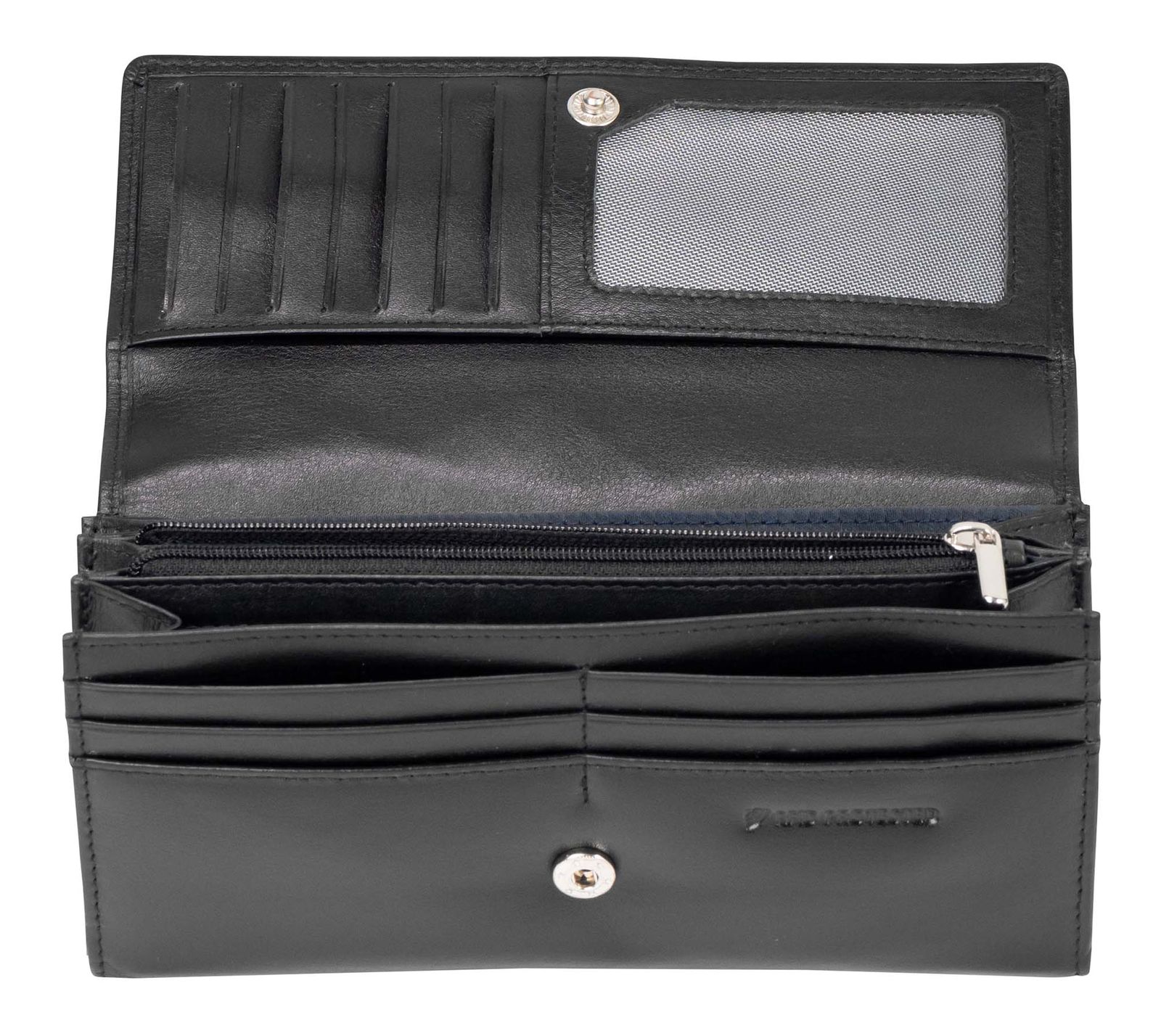 Marc Picard Umbria Wallet with Flap L Black Marc Picard Umbria Wallet with Flap L Black