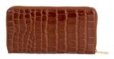 Marc Picard Croco Zip Wallet L Cognac