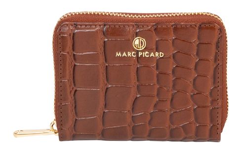 Marc Picard Croco Zip Wallet S Cognac