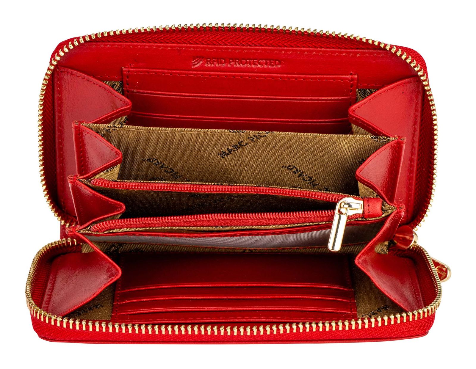 Marc Picard Firenze Zip Wallet M Red Marc Picard Firenze Zip Wallet M Red