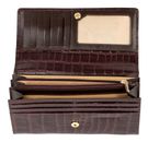 Marc Picard Croco Wallet with Flap L Brown