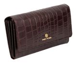 Marc Picard Croco Wallet with Flap L Brown