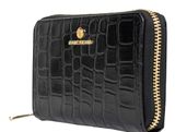 Marc Picard Croco Zip Wallet M Black