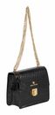 Marc Picard Croco Shoulder Bag with Lock Black Marc Picard Croco Shoulder Bag with Lock Black