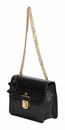 Marc Picard Croco Shoulder Bag with Lock Black Marc Picard Croco Shoulder Bag with Lock Black