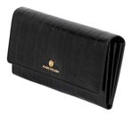 Marc Picard Croco Wallet with Flap L Black
