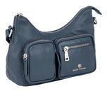 Marc Picard Maremma Shoulder Bag with Front Pockets Navy Marc Picard Maremma Shoulder Bag with Front Pockets Navy