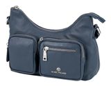 Marc Picard Maremma Shoulder Bag with Front Pockets Navy Marc Picard Maremma Shoulder Bag with Front Pockets Navy