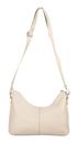 Marc Picard Maremma Shoulder Bag with Front Pockets Cream White Marc Picard Maremma Shoulder Bag with Front Pockets Cream White