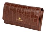Marc Picard Croco Wallet with Flap L Cognac Marc Picard Croco Wallet with Flap L Cognac