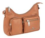 Marc Picard Maremma Shoulder Bag with Front Pockets Cognac Marc Picard Maremma Shoulder Bag with Front Pockets Cognac