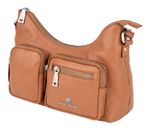 Marc Picard Maremma Shoulder Bag with Front Pockets Cognac Marc Picard Maremma Shoulder Bag with Front Pockets Cognac