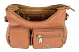 Marc Picard Maremma Shoulder Bag with Front Pockets Cognac Marc Picard Maremma Shoulder Bag with Front Pockets Cognac