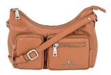 Marc Picard Maremma Shoulder Bag with Front Pockets Cognac Marc Picard Maremma Shoulder Bag with Front Pockets Cognac