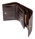 Marc Picard Croco Wallet with Flap S Brown Marc Picard Croco Wallet with Flap S Brown