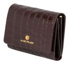 Marc Picard Croco Wallet with Flap S Brown Marc Picard Croco Wallet with Flap S Brown