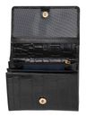 Marc Picard Croco Wallet with Flap S Black Marc Picard Croco Wallet with Flap S Black