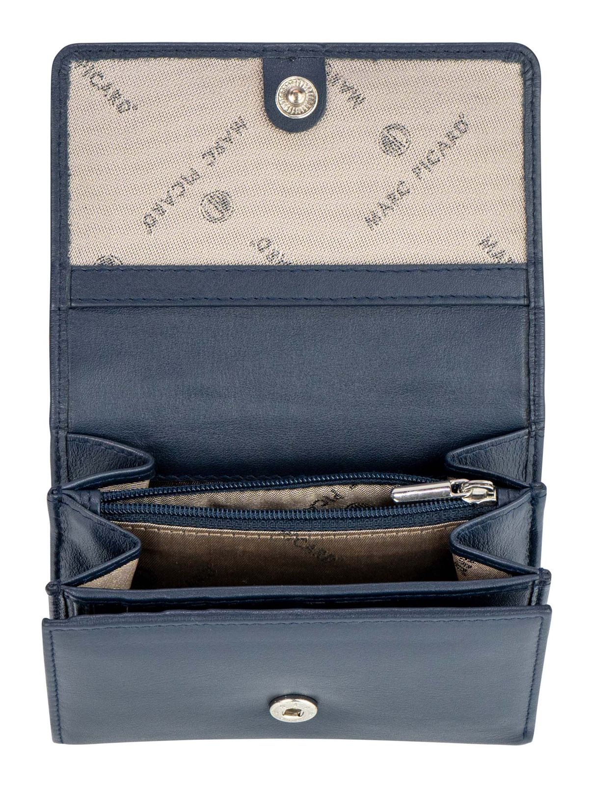 Marc Picard Umbria Wallet with Flap S Navy Marc Picard Umbria Wallet with Flap S Navy