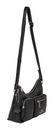 Marc Picard Maremma Shoulder Bag with Front Pockets Black Marc Picard Maremma Shoulder Bag with Front Pockets Black