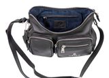 Marc Picard Maremma Shoulder Bag with Front Pockets Black Marc Picard Maremma Shoulder Bag with Front Pockets Black